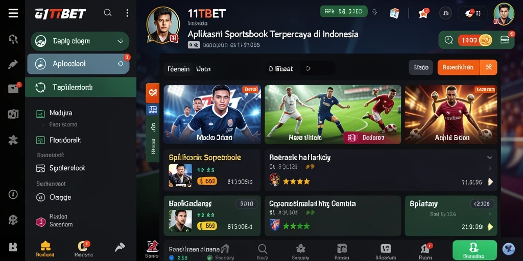 Screenshot utama 11TBET menampilkan fitur taruhan olahraga yang menarik.