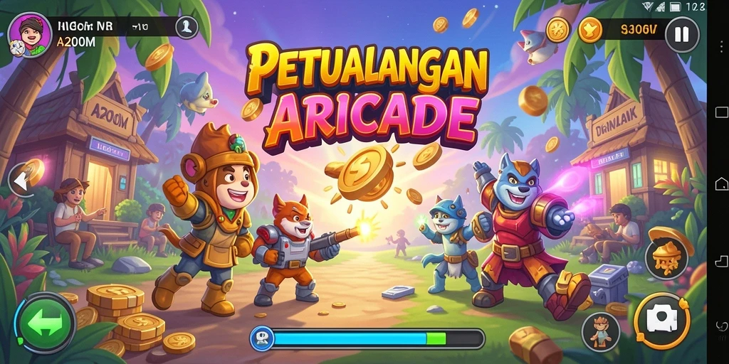 Gameplay seru A200M dengan karakter unik dan tantangan menarik.