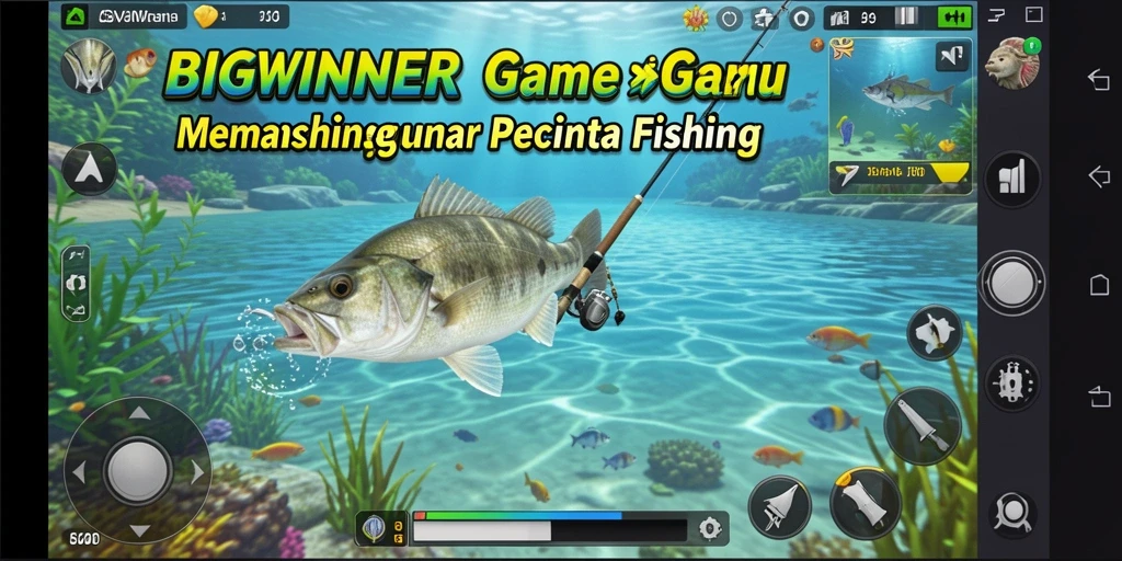Tampilan gameplay BIGWINNER yang penuh warna dan interaktif.