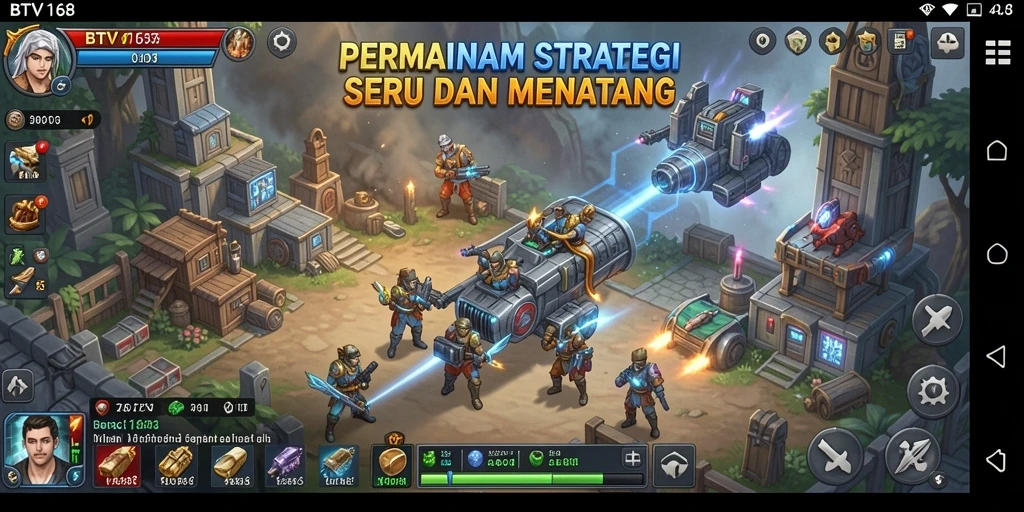 Tampilan gameplay BTV168 yang menakjubkan dan strategis.