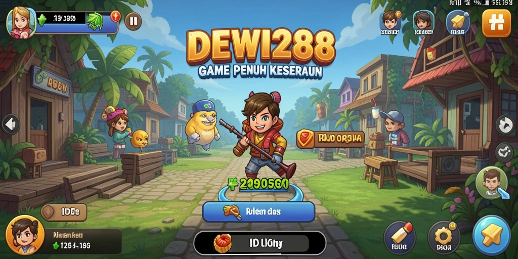 Screenshot menunjukkan gameplay DEWI288 yang menghibur dan menawan.