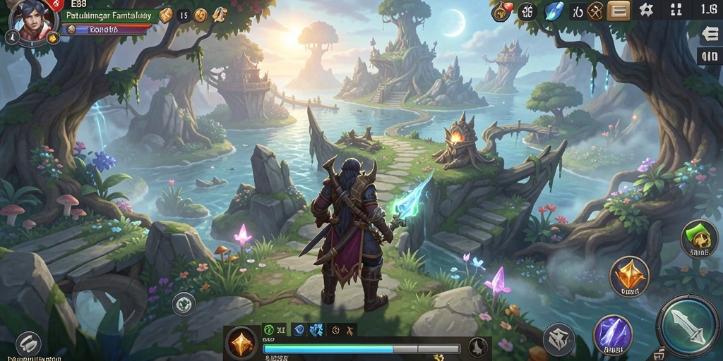 Tampilan menakjubkan dari gameplay RPG di E88.