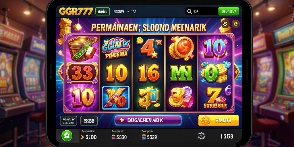 Tampilan gameplay GGR777 dengan mesin slot yang dinamis dan menarik.