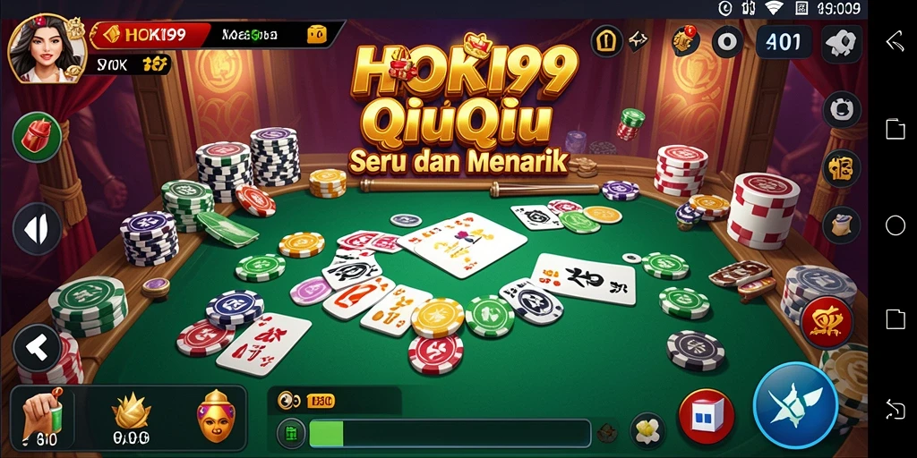 Screenshot utama HOKI99 menampilkan gameplay seru QiuQiu.