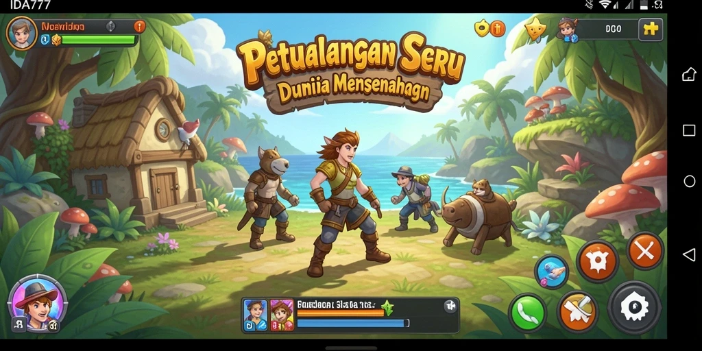 Tampilan utama gameplay <strong>IDA777</strong> yang menunjukkan aksi petualangan yang mendebarkan.