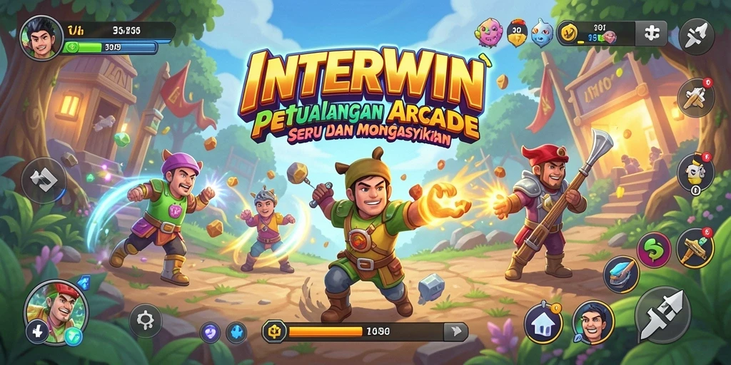 Tampilan gameplay INTERWIN yang penuh aksi dan tantangan.
