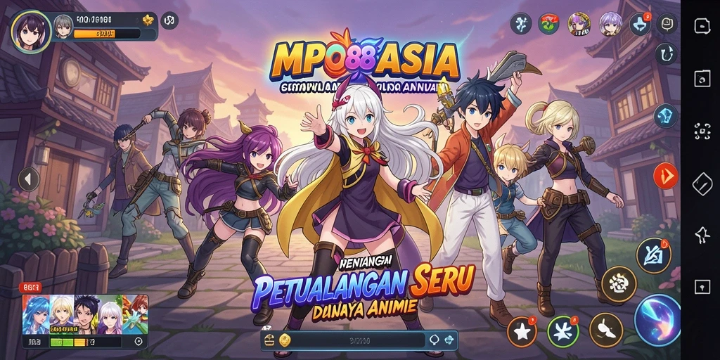 Tangkapan layar menampilkan aksi seru dalam game Anime MPO88ASIA.