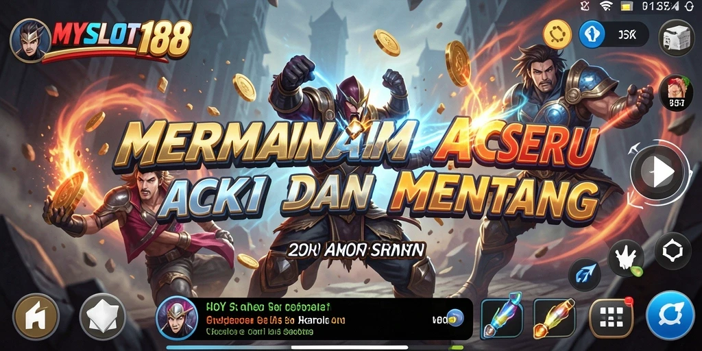 Tampilan gameplay mendebarkan dalam MYSLOT188.
