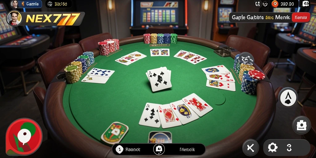 Gameplay NEX777 yang menarik dan seru dalam permainan Gaple.