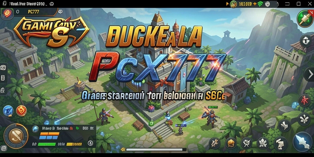 Tangkapan layar gameplay PCX777 yang menunjukkan pertarungan strategi yang mendebarkan.