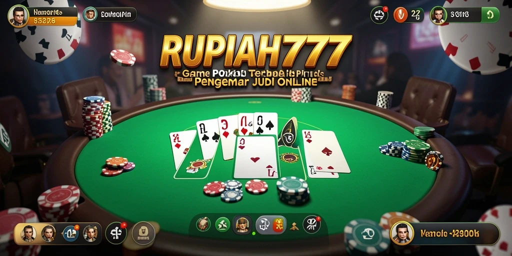 Screenshot gameplay RUPIAH777 yang menampilkan aksi seru permainan Poker.