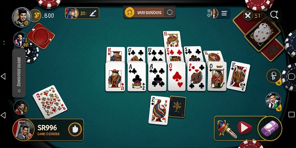 Tampilan gameplay seru dalam SR996, permainan Domino yang menantang.