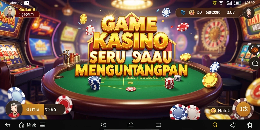 Screenshot V07 menampilkan momen seru saat bermain Kasino.